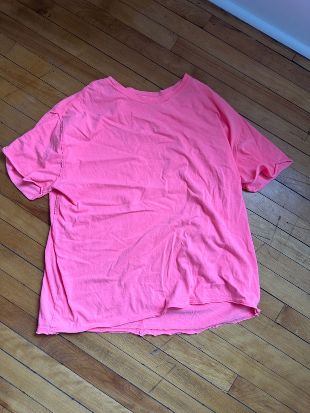 We The Free Pink Boxy Short Sleeve Tee